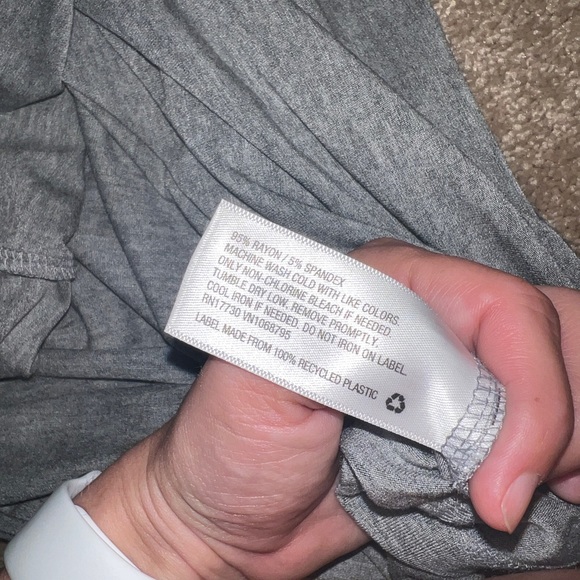 A New Day Gray High Neck Flowy Sleeveless Tank Top - Picture 4 of 4